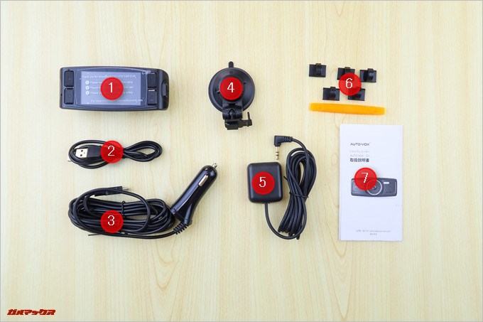 AUTO-VOX D1の同梱品は全ての同梱品がセットになっています。