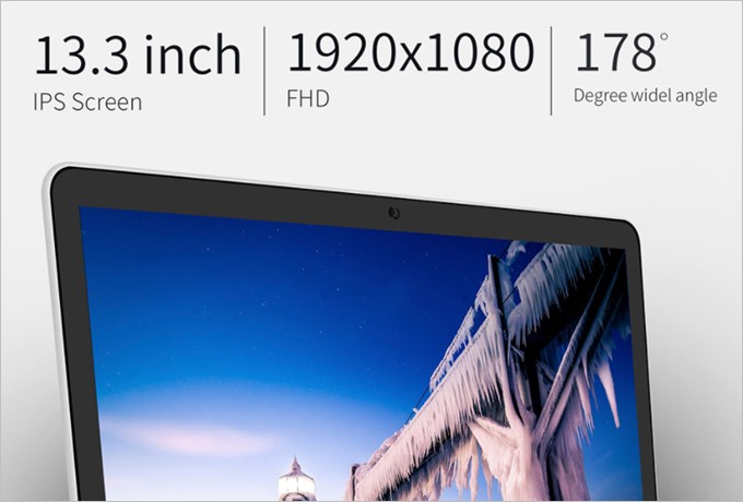 Jumper EZbook 3SEはフルHDのディスプレイを備えています