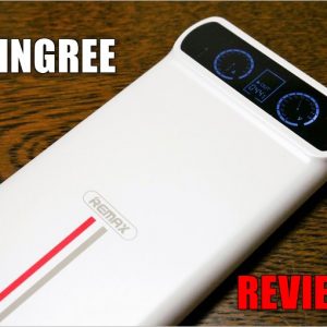 REMAX KINGREEのレビュー！電圧電流チェッカー付きのモバイルバッテリー！