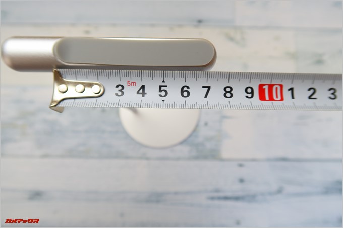 Jelly Combのヘッドホンスタンドのヘッドバンド部分は約75mm