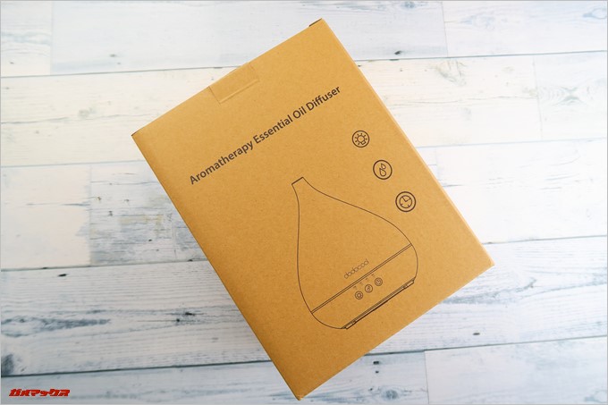 DA155の外装箱は茶色のパッケージでお洒落