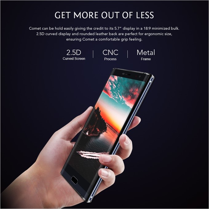 MAZE COMETは2.5Dガラスデザインでサイドからのスワイプも指あたりが良いです