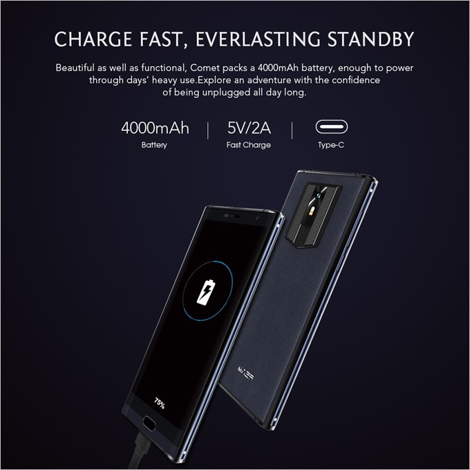 MAZE COMETは4000mAhの超大容量バッテリーを搭載しています