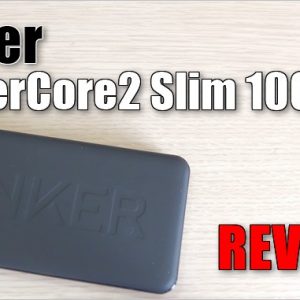 Anker PowerCore2 Slim 10000のレビュー！超急速充電に対応したモバイルバッテリー！
