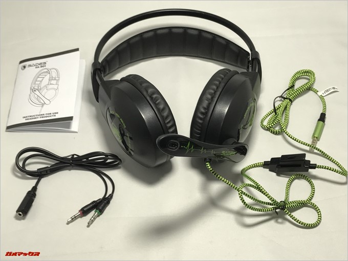 SADES SA-801は同梱品が少なめ