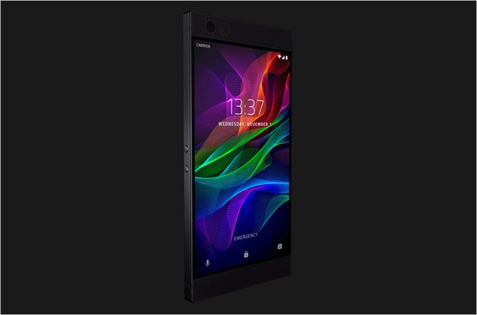 Razer Phoneは本体左側面にボリュームボタンが備わっています。