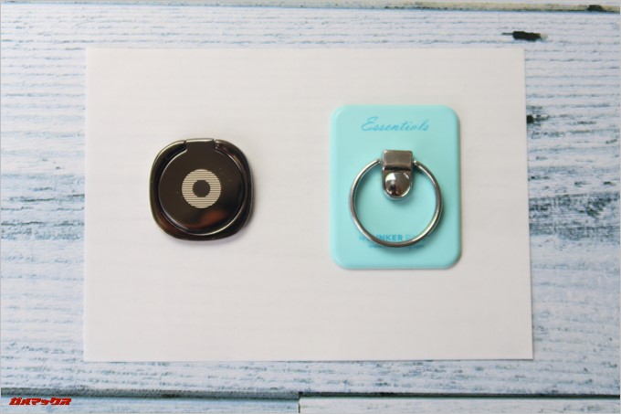 KYOKA製の落下防止リングは土台部分にリングが埋め込まれているタイプなので超コンパクトです