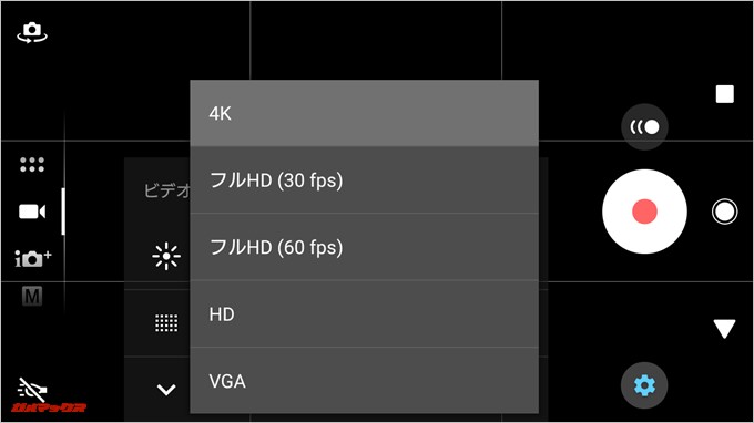 Xperia XZ1 Compact（G8441）の4K撮影時は機能制限ありです