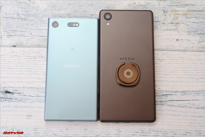 Xperia XZ1 Compact（G8441）は5型以下なのでかなり小さく感じます