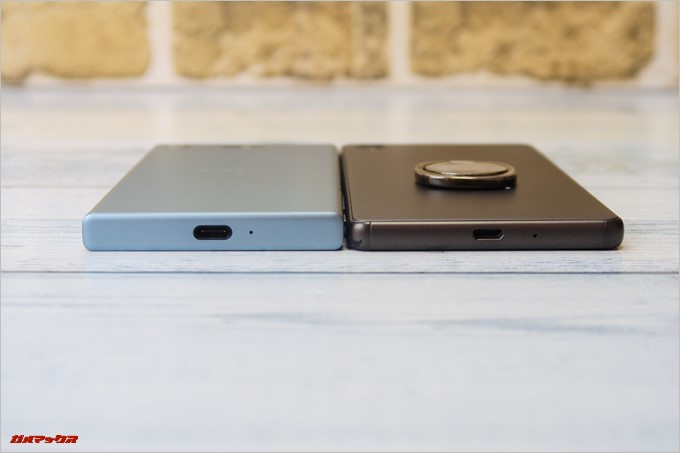 Xperia XZ1 Compact（G8441）はXperia X Dualと比較して小さいです