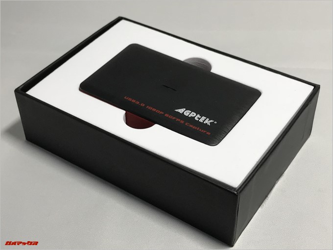 AGPtEK HDMIゲームキャプチャーはしっかりした梱包で輸送時の破損からも守ってくれます。