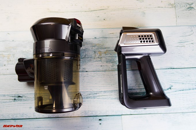 Dibea 2-in-1 Wireless Vacuum Cleaneの本体はバラバラに分解できます。