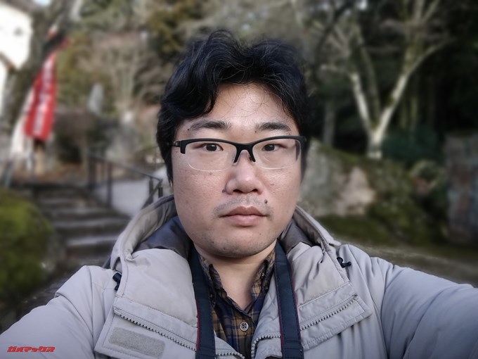 Wiko VIEWではインカメラが綺麗で背景ボケ撮影であるポートレート撮影も美しくボケてくれます