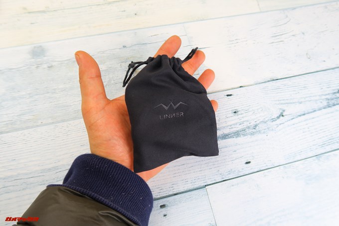 Linner NC50はとってもコンパクトに持ち運べます。