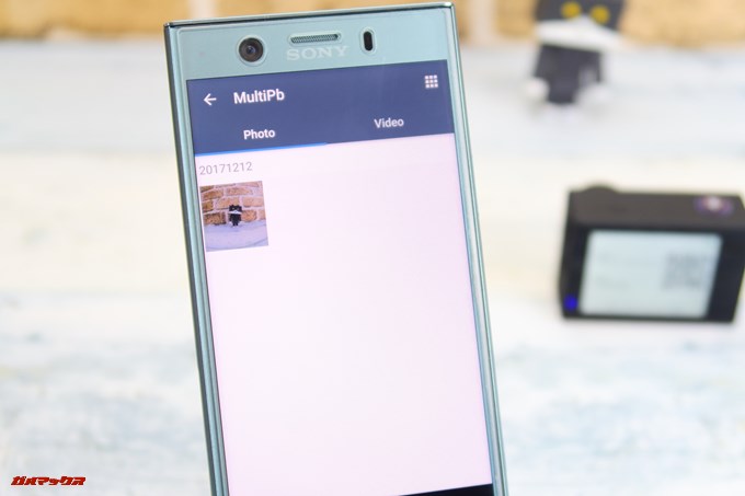 Thieye E7は本体に記録されたデータをスマホで簡単に閲覧できます。