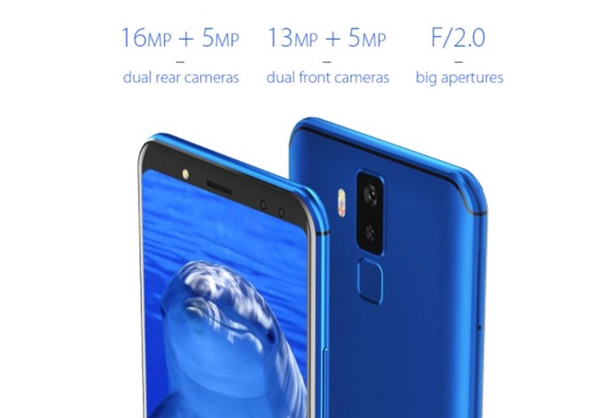 Vernee Xは背面カメラだけでなく、インカメラもダブルレンズカメラを搭載しています。