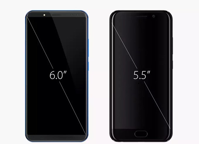 Vernee Xは18:9のディスプレイを搭載しています。