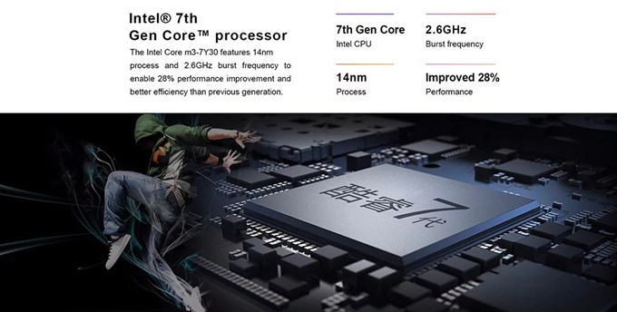 Teclast F6 Pro Notebookは7世代のCore m3を搭載