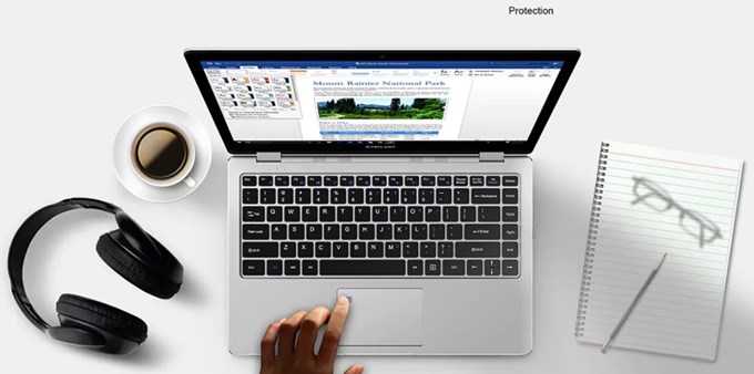 Teclast F6 Pro Notebookは簡単に指紋でログオン出来る指紋認証が備わっています