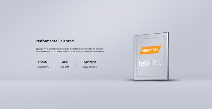 DOOGEE BL12000 Proには2.5GHz版のHelio P23が搭載されています