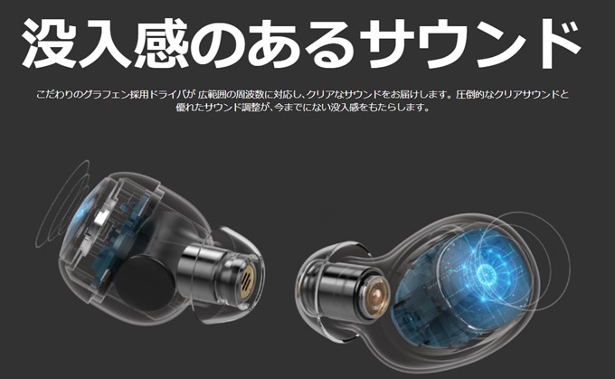 Zolo Liberty+は6mmの大口径を採用している