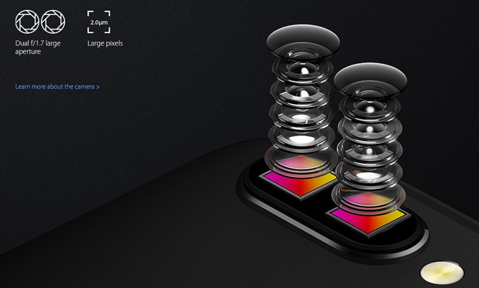 OPPO R11sは1600万画素と2000万画素のダブルレンズカメラを搭載