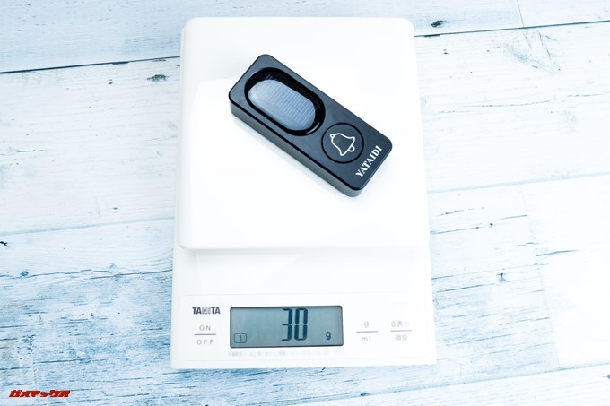 YATAIDI ワイヤレス チャイムの重量はたったの30gで軽量です。