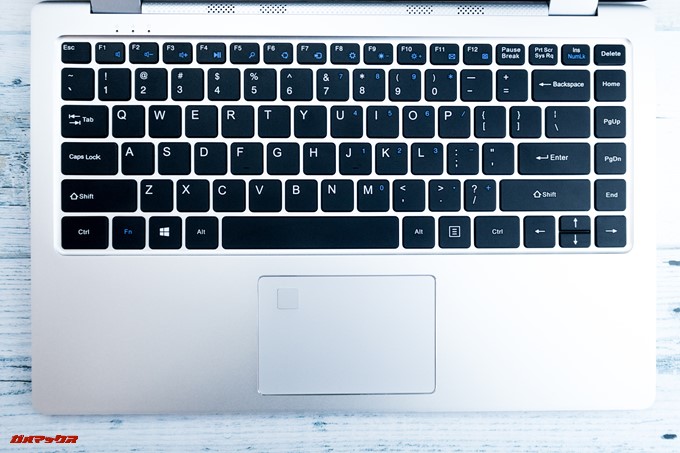 Teclast F6 ProはUS配列キーボードなので日本語を入力する場合はローマ字入力となります。