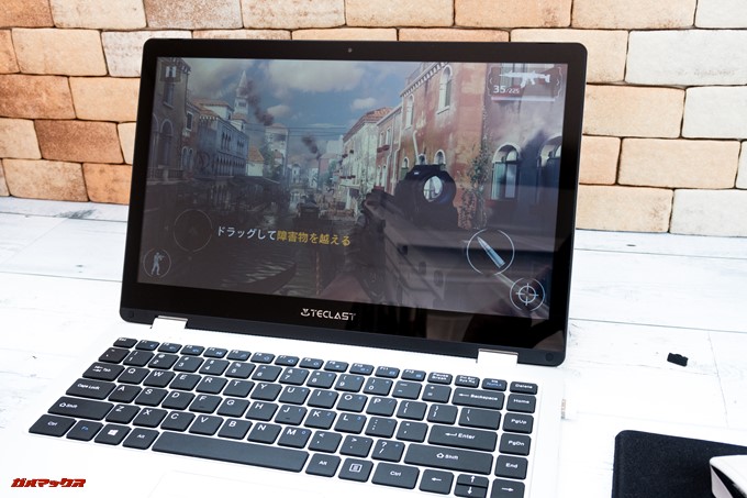 Teclast F6 Proはモバイル向けのゲームはサクサク動きますモダンコンバットもグラフィック高設定で快適に遊べます。