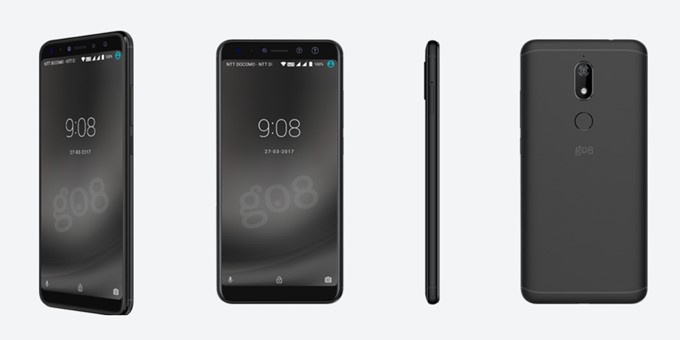 gooスマホ「g08」のブラック