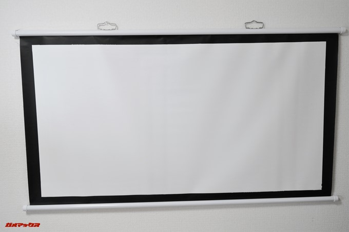 JMGO M6 Portable DLP Projector様に購入した60インチスクリーン