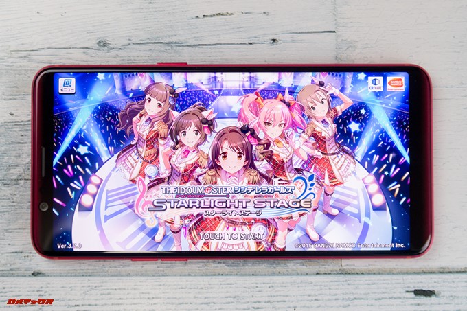 OPPO R11sでデレステを起動すると18:9のフル画面で利用可能です