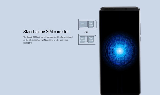 CUBOT X18 PlusのSIMスロットはスロット2がMicroSDと共用なのでDSDSを利用するとMicroSDが使えないというデメリットおもあります