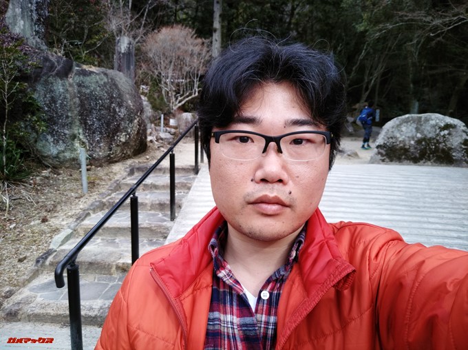 gooスマホ「g08」のインカメラで通常撮影