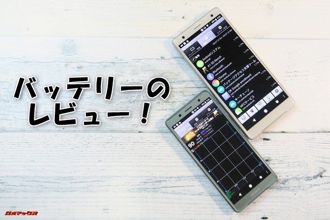 Xperia XZ2（H8296）とXperia XZ2 Compact（H8324）のバッテリーレビューの表紙です！