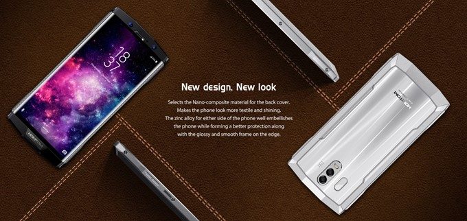 HOMTOM HT70は背面にナノコンポジット素材を採用することで非常に美しい光の反射が楽しめるサイドフレームも亜鉛合金で剛性が高い