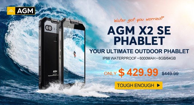 AGM X2 SEは4月15日まで発売記念キャンペーン中！20ドルも安く購入できるので欲しい方はポチッときましょう！