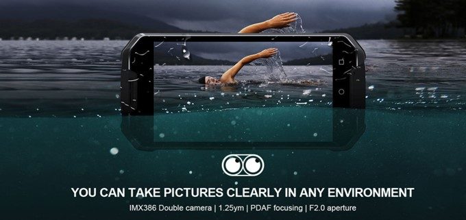 AGM X2 SEはSONYセンサーの1200万画素ダブルレンズカメラを備えています。