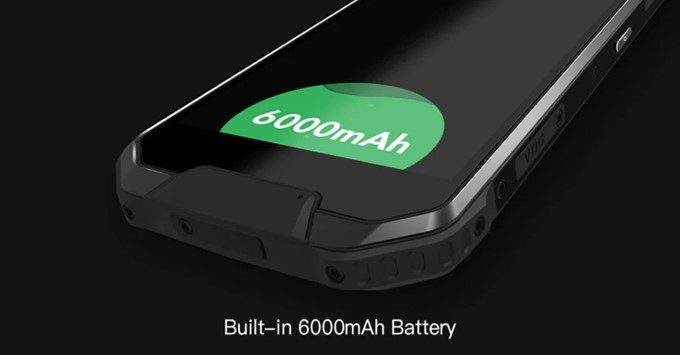 AGM X2 SEはモバイルバッテリー並の6000mAhバッテリーを搭載しています。