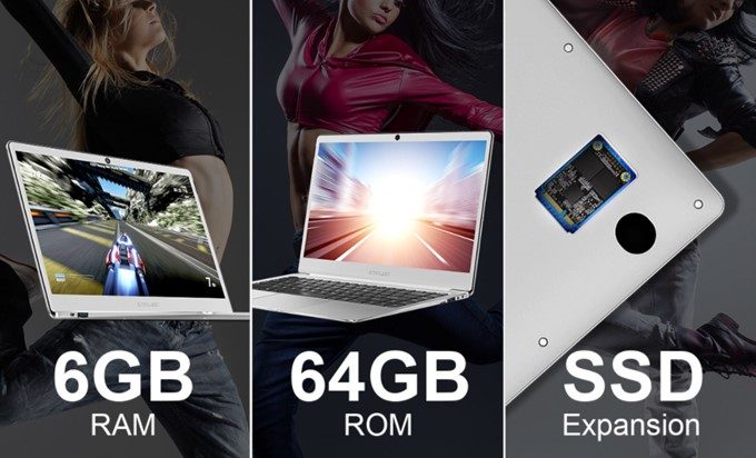 Teclast F7の64GBモデルもSSDを拡張出来るスロットを搭載しています。