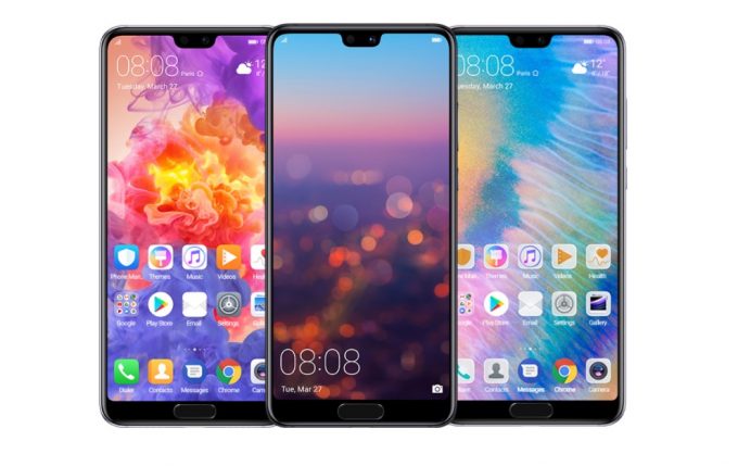 HUAWEI P20 Pro/P20はディスプレイに切り欠けデザインを採用