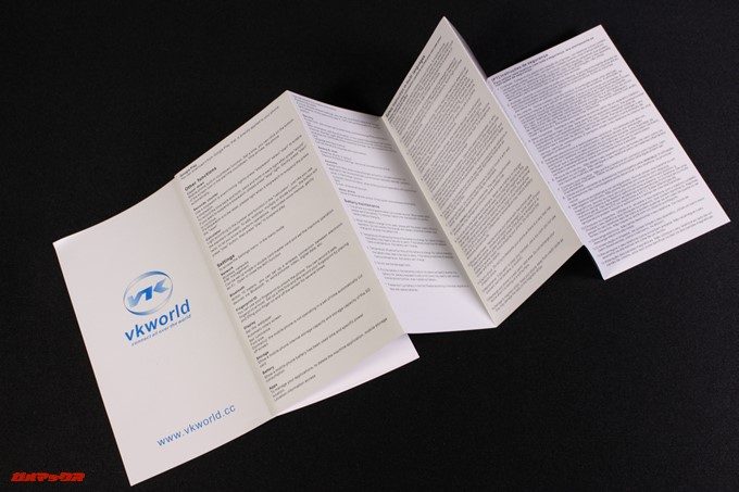 VKworld T2 Plusの取扱説明書や保証書は日本語記載はありません。