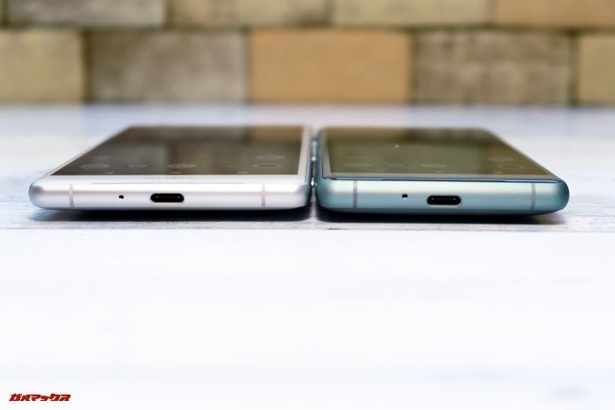 Xperia XZ2とXZ2 Compactの下部にはUSB Type-Cが備わっていました。