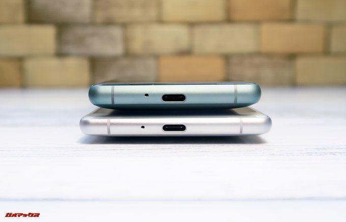 Xperia XZ2とXZ2 Compactは背面が大きく湾曲した形状で卓上だと揺り籠の様に揺れます。