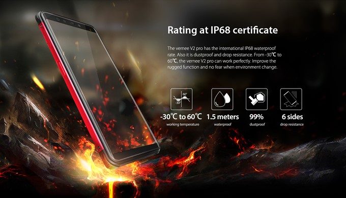 Vernee V2 Proは1P68の超屈強なボディー！