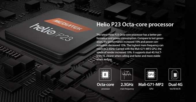 Vernee V2 ProはMediaTek製のP23を搭載