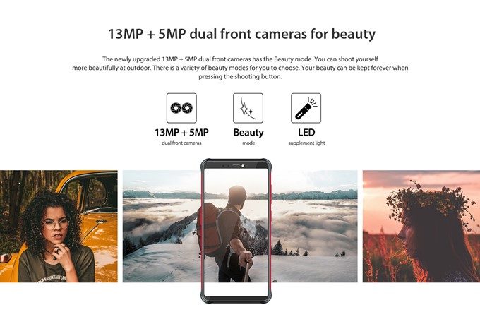 Vernee V2 Proはインカメラも高画素カメラを搭載しているので美しい写真を撮影可能です。