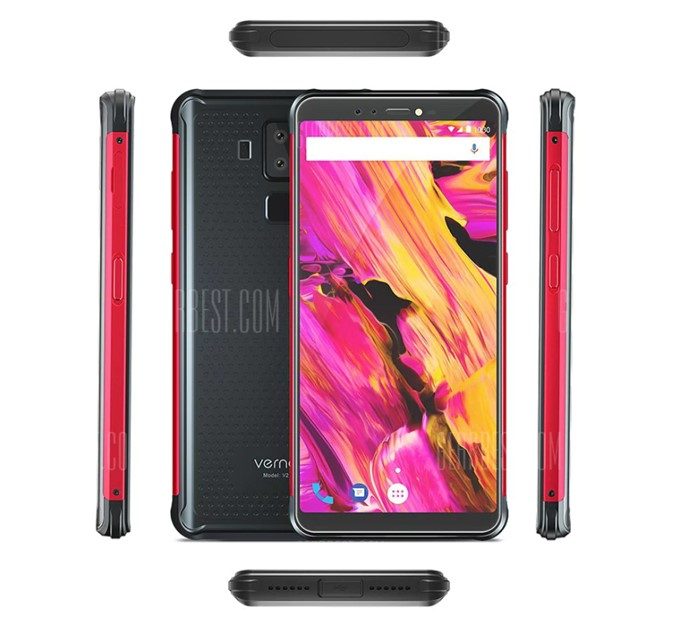 Vernee V2 Proはタフネススマホなのでボタンなどにはカバーが付いてます！