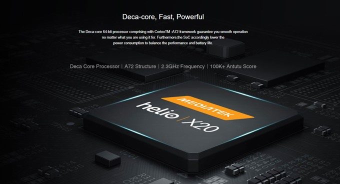 CHUWI Hi 9 AirはHelio X20を搭載