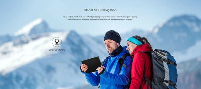 CHUWI Hi 9 AirはGPU+GLONASSを搭載しているので徒歩ナビやカーナビとして利用可能です。
